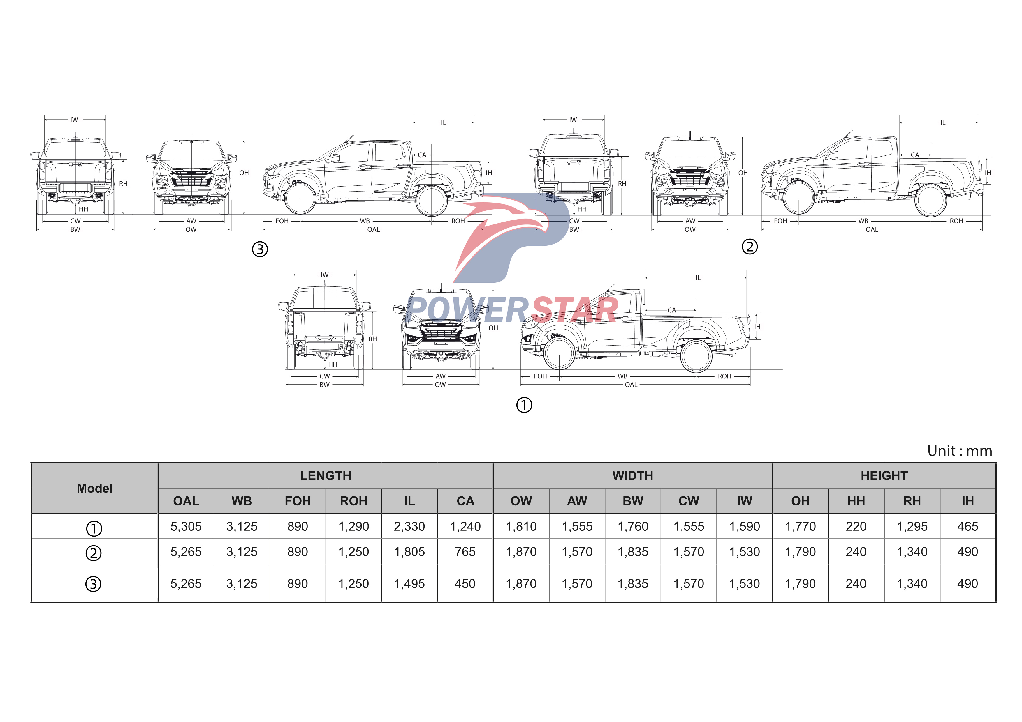 Легкий автомобиль серии пикап Isuzu