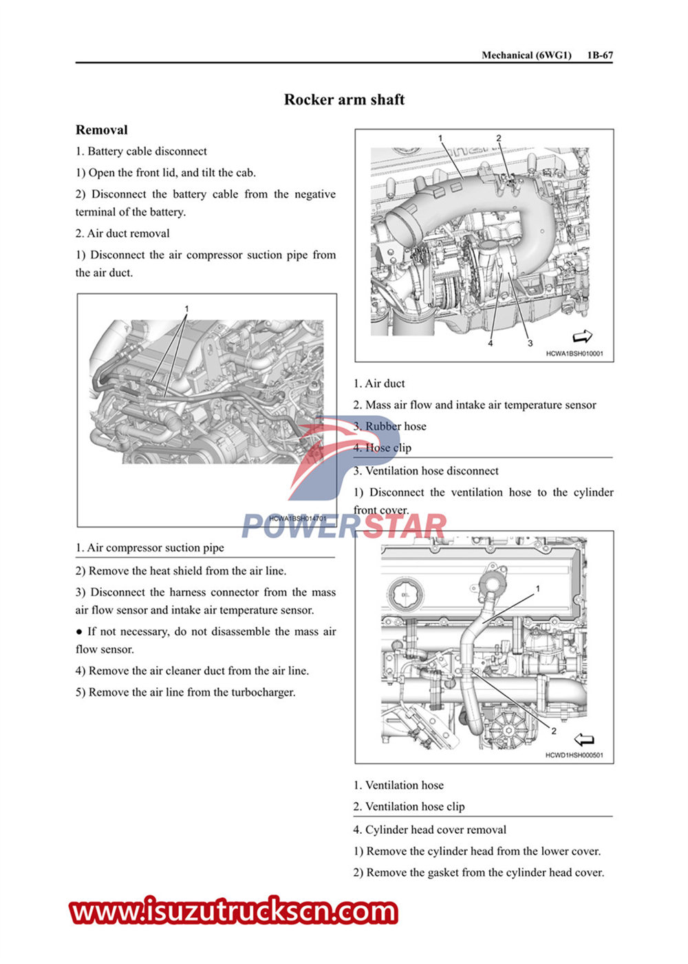 Руководство по ремонту двигателя Isuzu 6WG1.