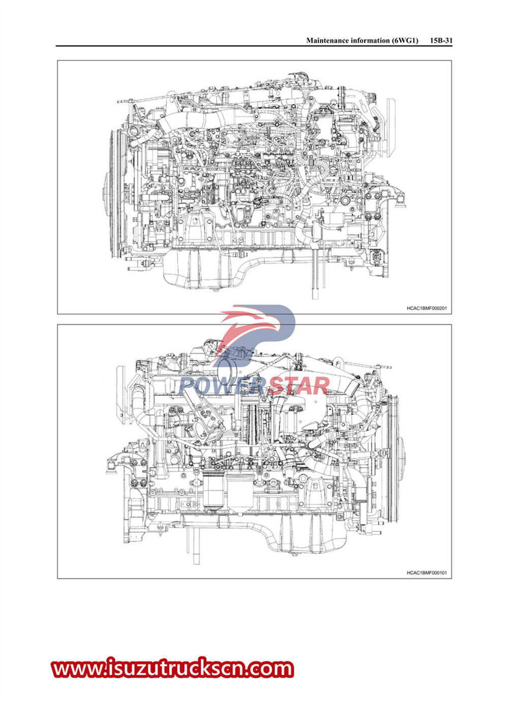 Руководство по ремонту двигателя Isuzu 6WG1.