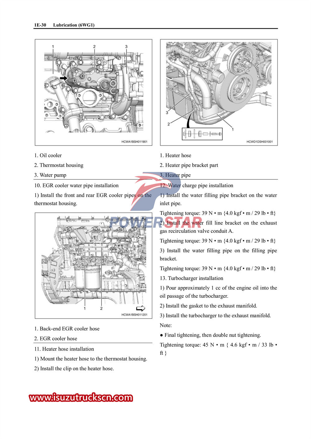 Руководство по обслуживанию охлаждения двигателя Isuzu 6WG1 и коробки передач ZF.