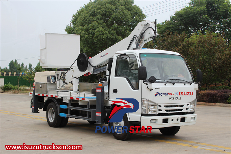  Isuzu 100P 16m aerial lift bucket truck