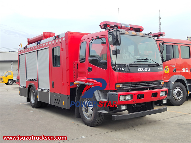 Isuzu FVR pumper tanker fire truck