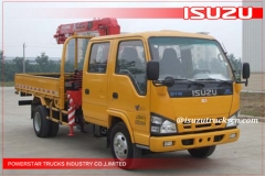японский 2.1 Isuzu Транспорт грузовик монтируется кран мостовой