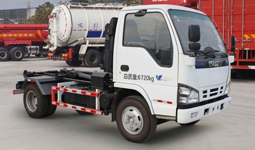 2 - 3tons Detachable Roll Off Garbage Truck Isuzu