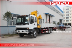 Durable Hydraulic Lifting Telescopic Boom Truck Crane ISUZU truck Mounted With 2270 kg Crane