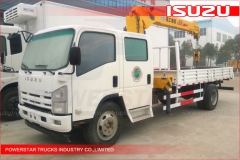 Грузовики ISUZU грузовик крана функция двойной кабины Isuzu с подъема краном