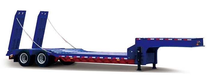 china 2 axles 3 axles 50ton heavy duty low bed trailers/lowbed semi trailer for sale