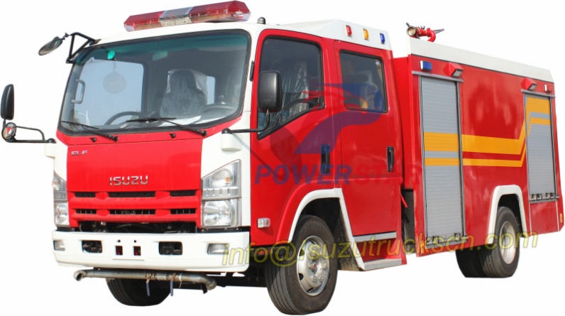 water foam dry powder combine fire vehicle Isuzu trucks