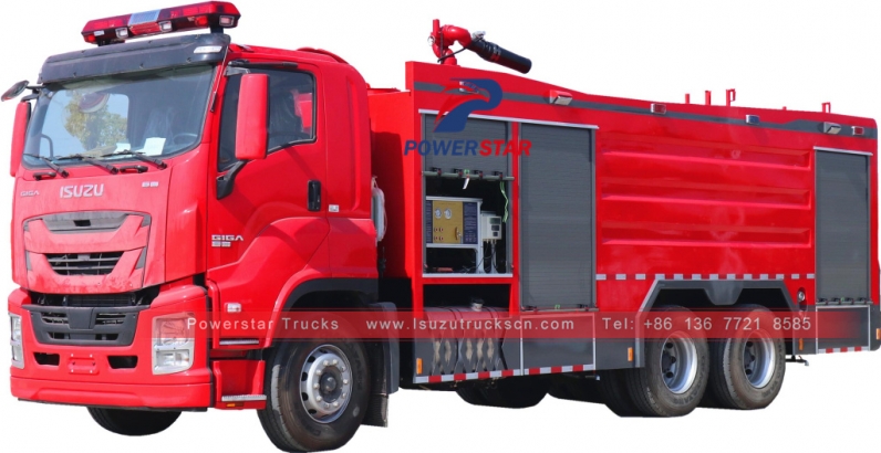 Sale Fire Tender Truck ISUZU GIGA Water Foam Fire Trucks