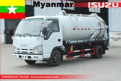 канализационный вакуумный грузовик isuzu пылесос