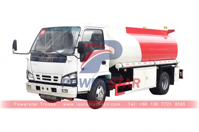 ISUZU NKR 6000 liters refueling truck fuel tank truck for sale