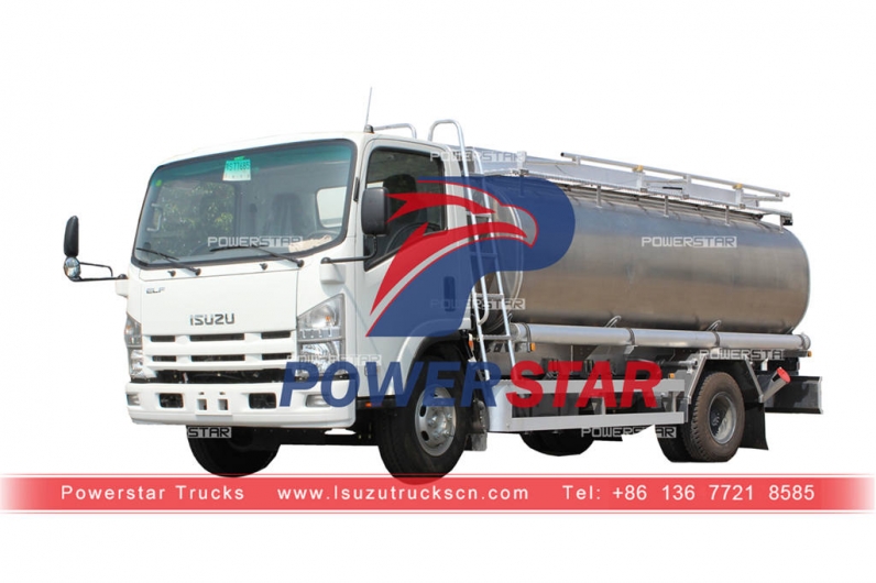 ISUZU ELF 700P stainless steel fuel bowser for Philippines