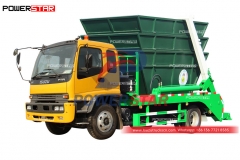 Вьетнам ISUZU FTR 10CBM мусоровоз с поворотным рычагом для продажи
