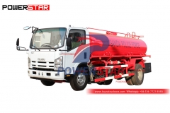 ISUZU 700P 6000 литров пожарная машина для распыления воды на экспорт
