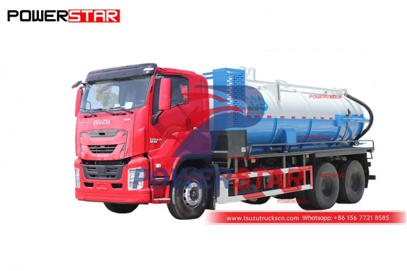 Factory price ISUZU GIGA 20000 liters sewer dredging truck for sale