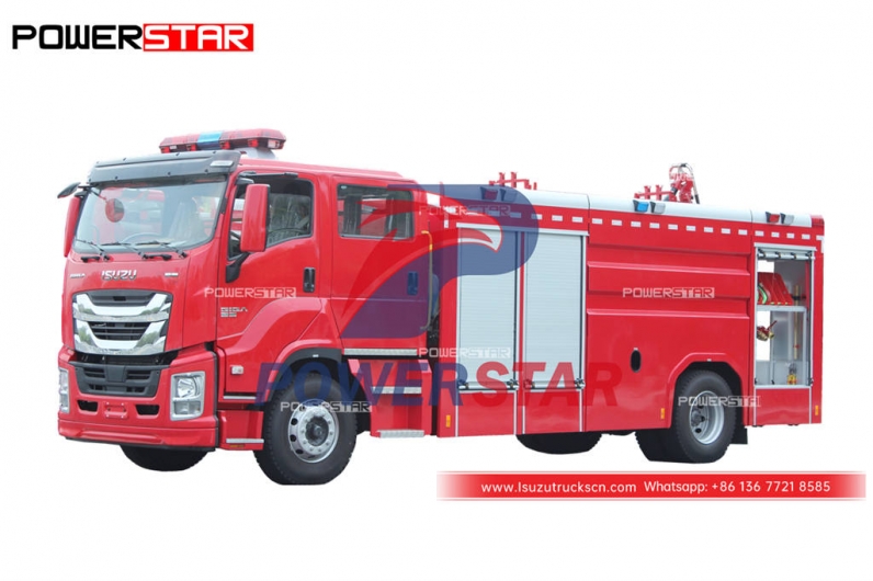 Factory direct sale ISUZU GIGA 4×2 water tank fire engine at discount price