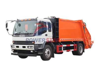 Yemen 10m3 Compression Refuse Collector Isuzu FVR truck chassis