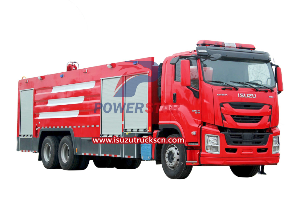 Foam Fire Truck Isuzu Giga for Syria market