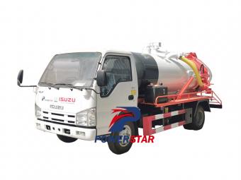 Isuzu 100P sewage vacuum pump truck for Philippines -Powerstar Trucks