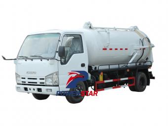 Nigeria Isuzu 5 cbm cesspit emptier -Powerstar Trucks