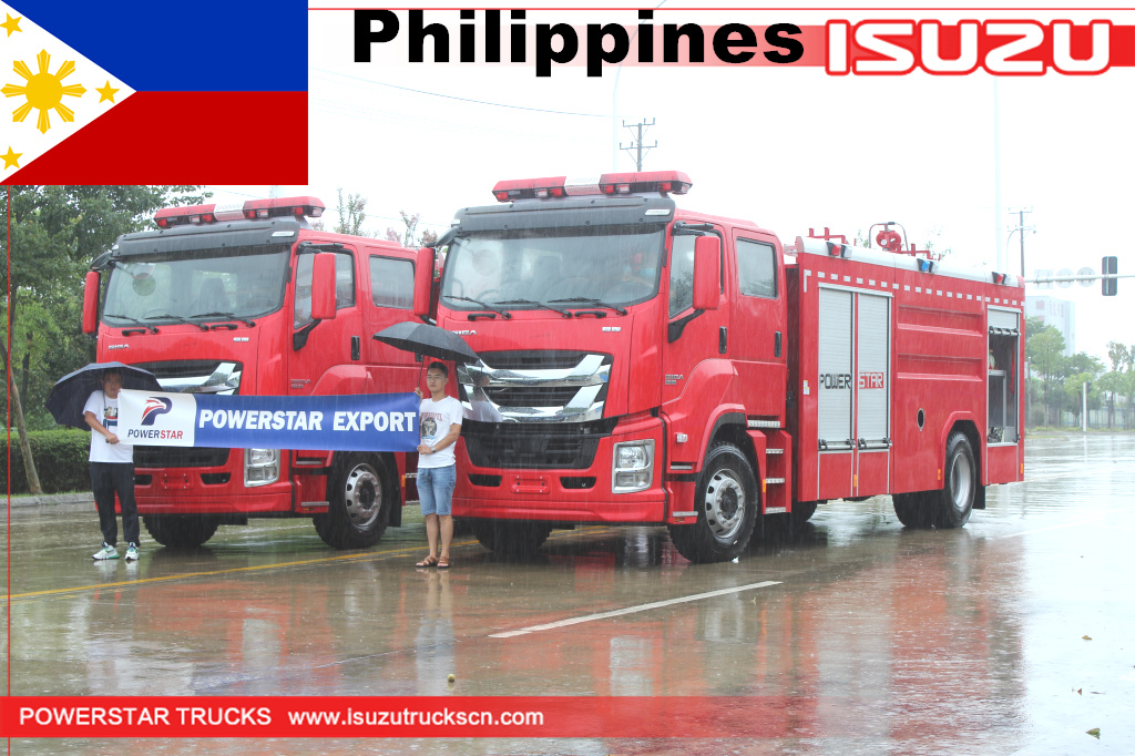 Филиппины - 2 единицы пожарной машины ISUZU GIGA.
