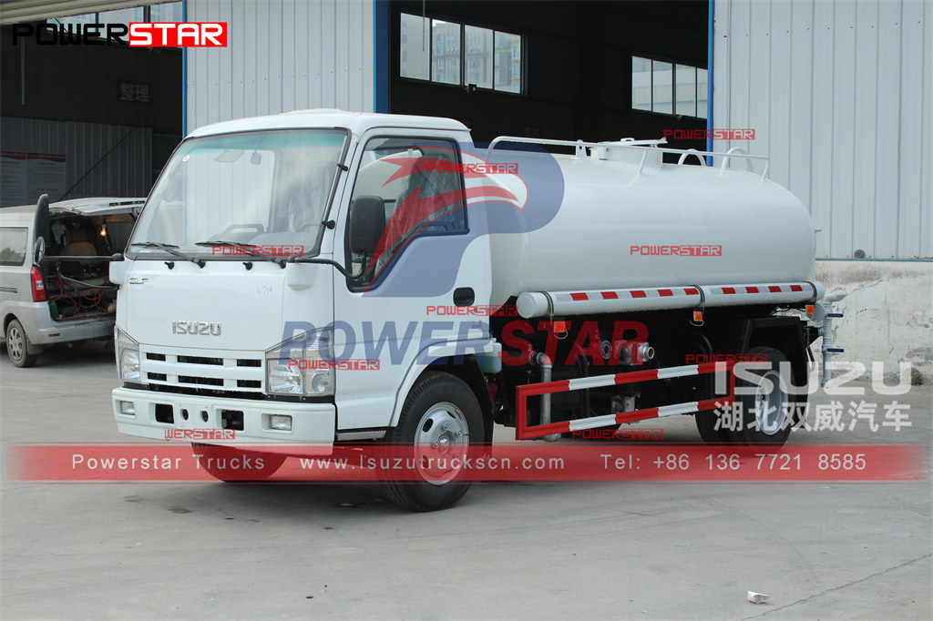 ISUZU mini 5000L Water Tanker Truck Manual экспорт Филиппины по продвижению
