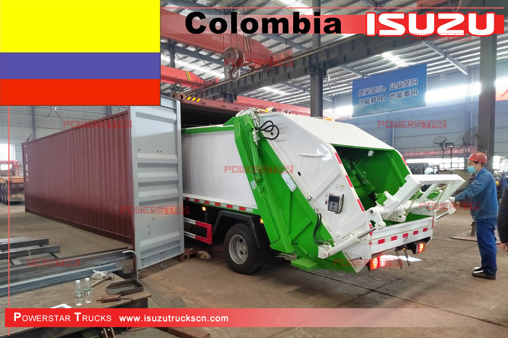 Колумбия - 2 единицы грузовика ISUZU NPR для уплотнения отходов
