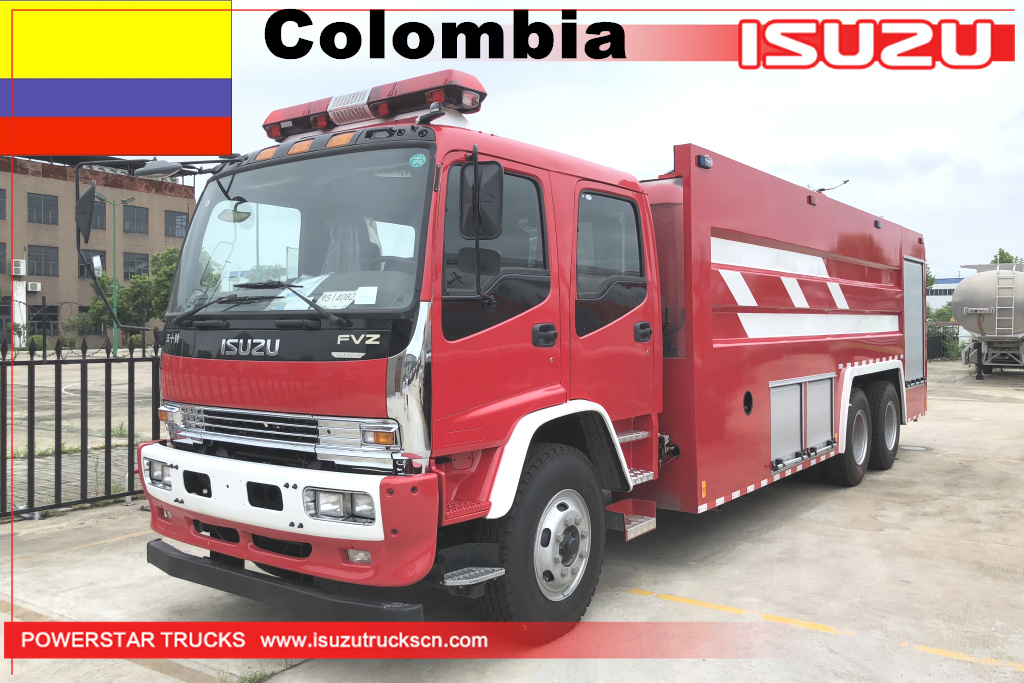colombia - 1 единица водяной пожарной машины isuzu