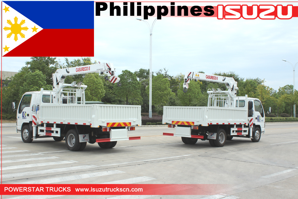 Филиппины - 2 единицы ISUZU Manlifter с корзиночным краном

