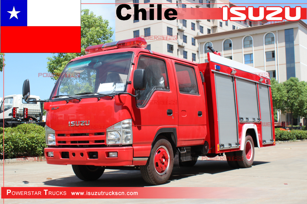 Чили - водяная пожарная машина ISUZU elf
