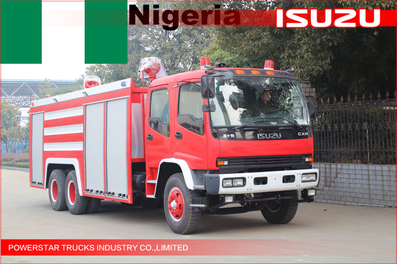 Пожарная машина пены isuu 3untis тяжелая для Нигерии