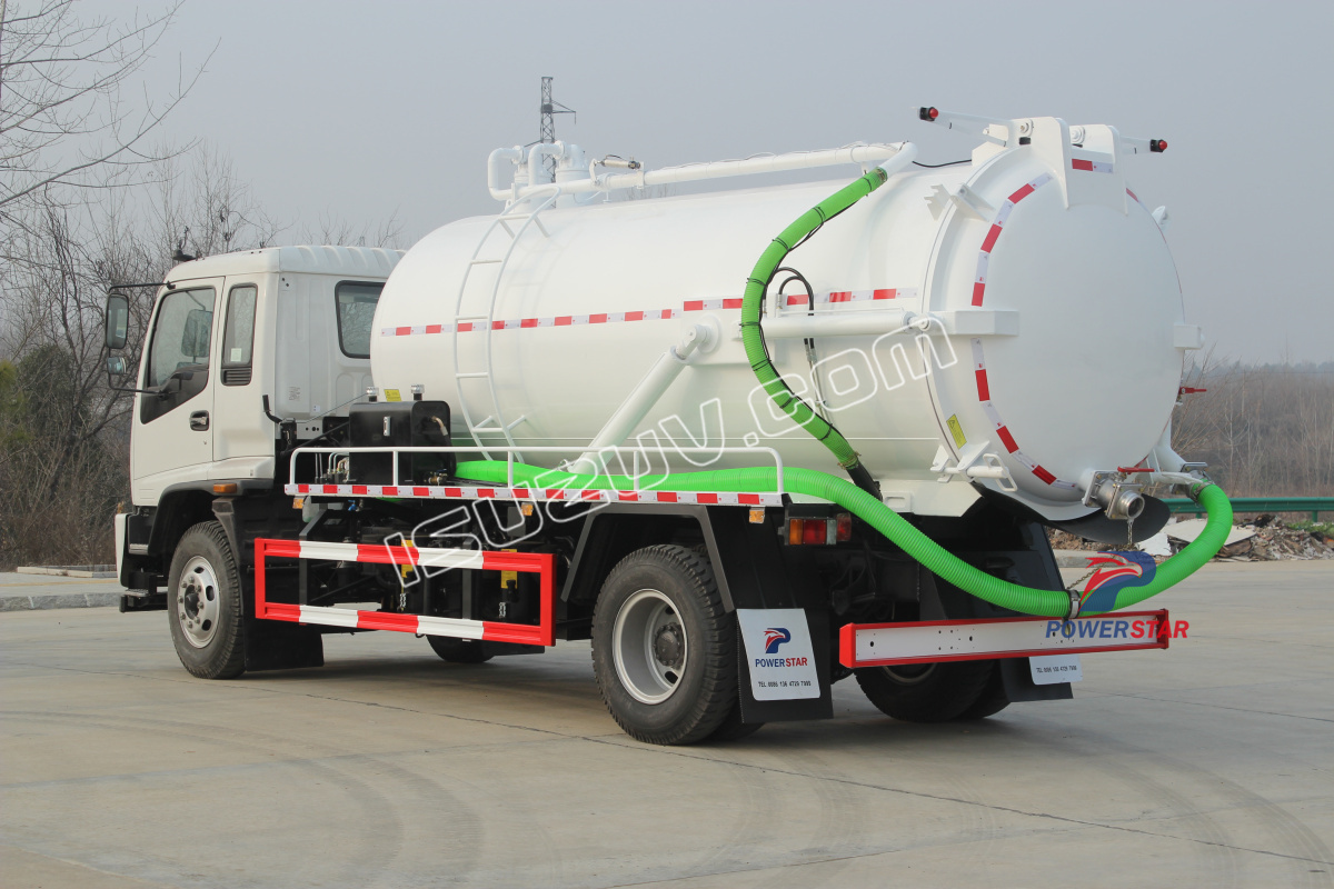 Основная спецификация грузовиков с насосом для сточных вод Isuzu в Мьянме