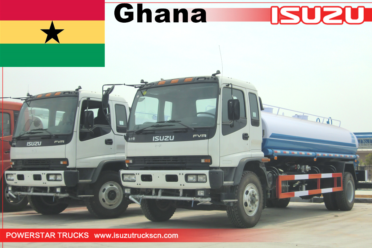 ghana - 2 единицы isuzu fvr water bowser tank truck
