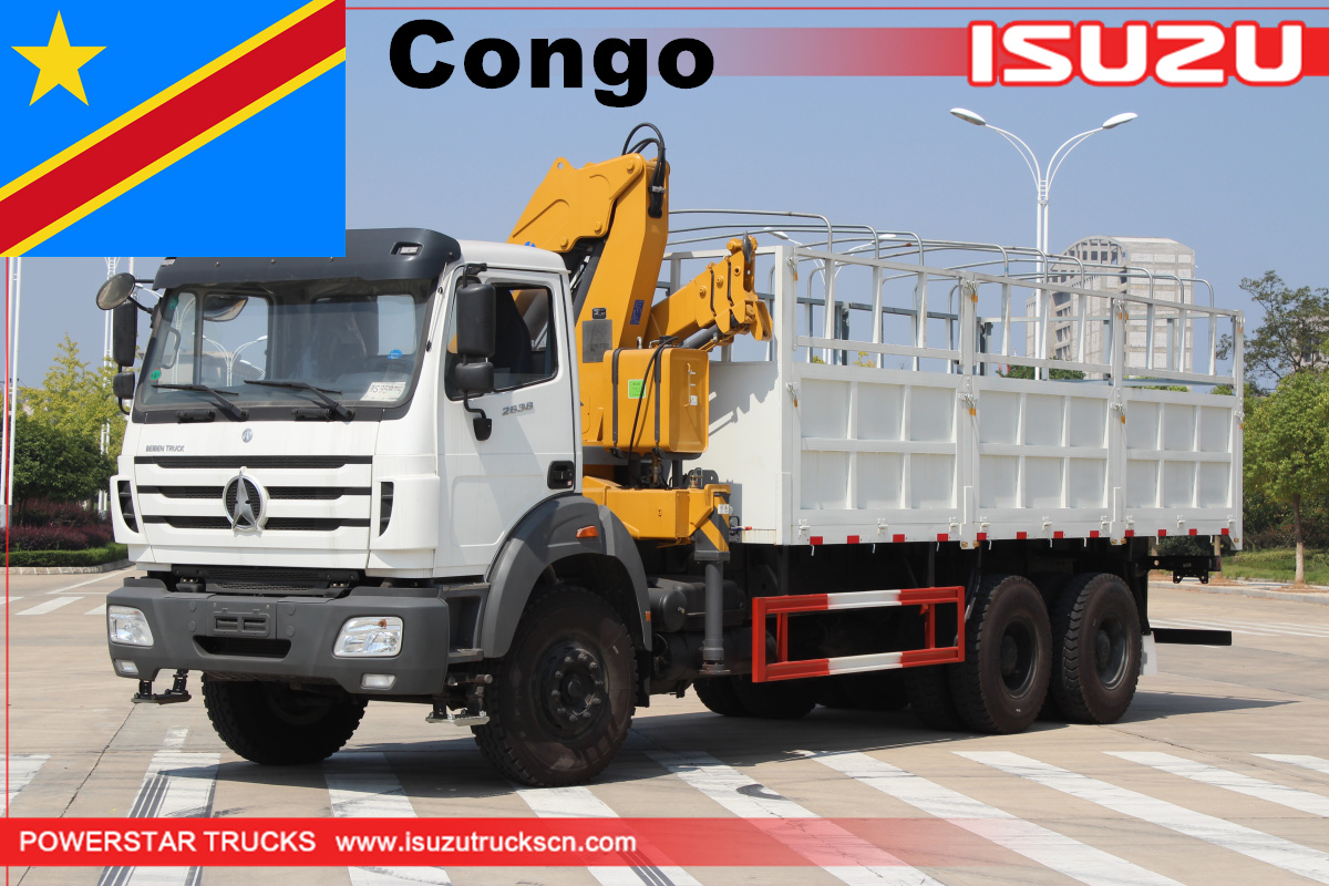 Конго - 1 единица грузового грузовика beiben с краном xcmg