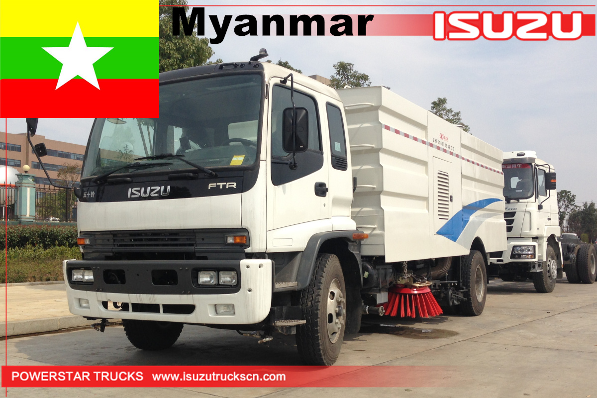 myanmar - 1 unit isuzu ftr уборочная машина и моечная машина