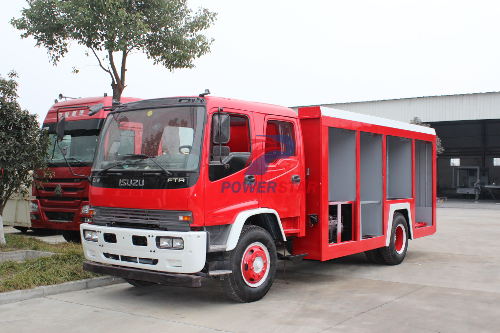 Как построить качество пены огонь ruck с шасси грузовика ISUZU ОФО?