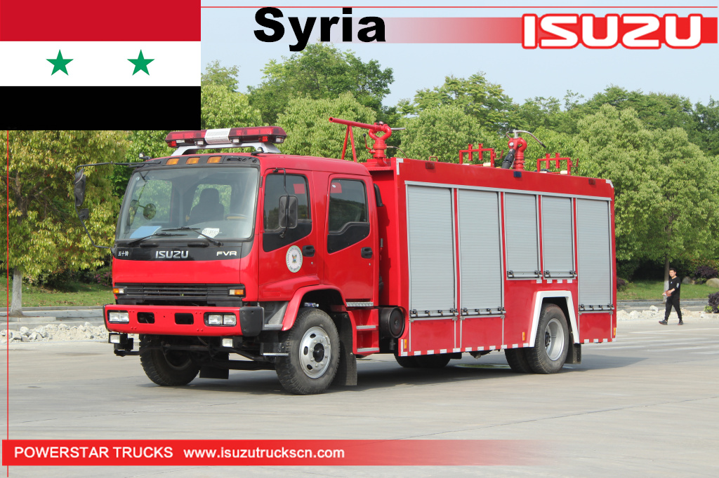 Сирия - 1 шт. Пороховая пожарная машина ISUZU FVR Form Form
