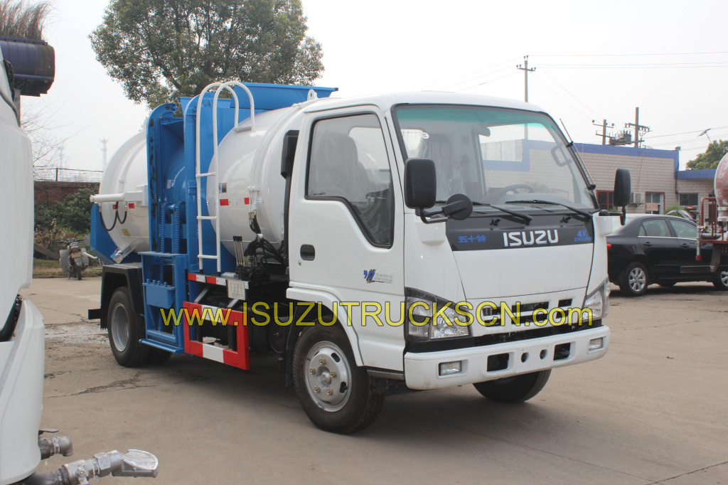 продукты питания Isuzu грузовик сбора отходов мусоровозов 