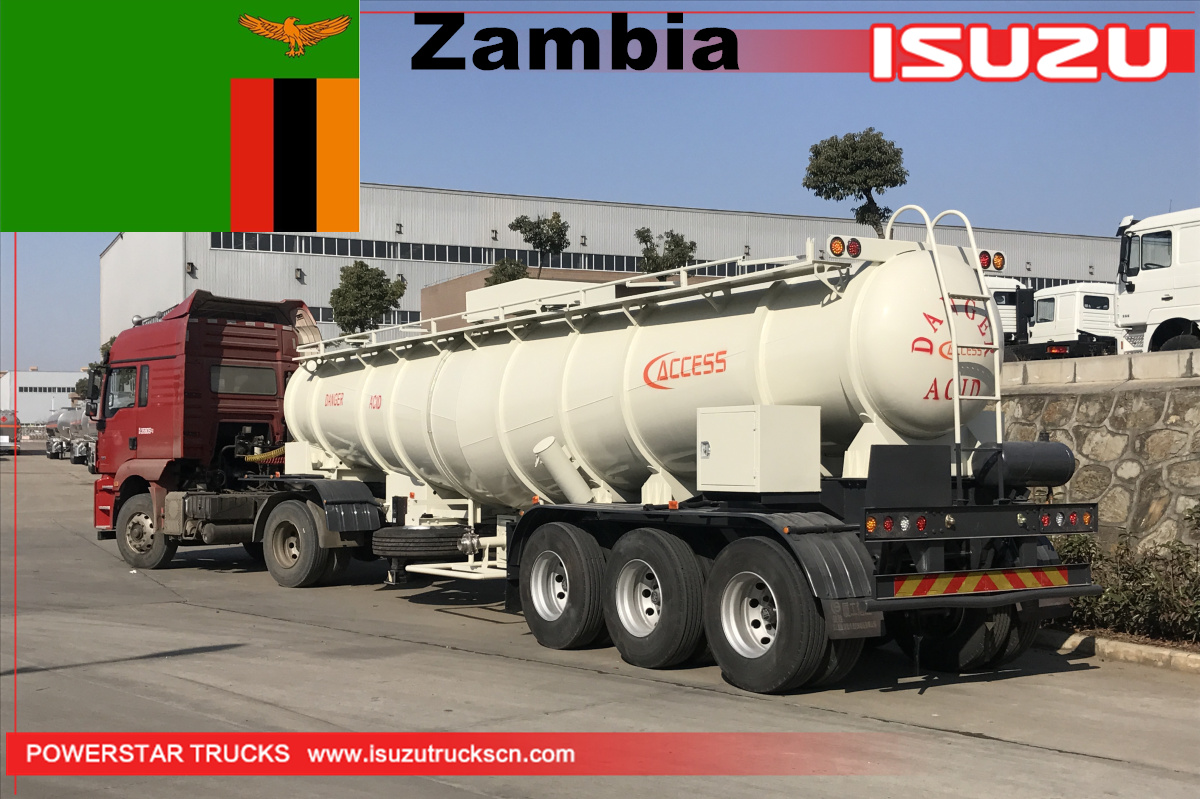 Замбия - 20 единиц танкерного прицепа с серной кислотой