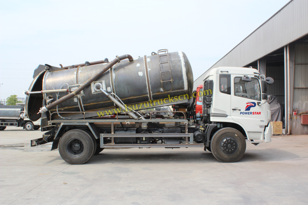 Китай лучший вакуумная канализация грузовик завод Powerstar грузовик 