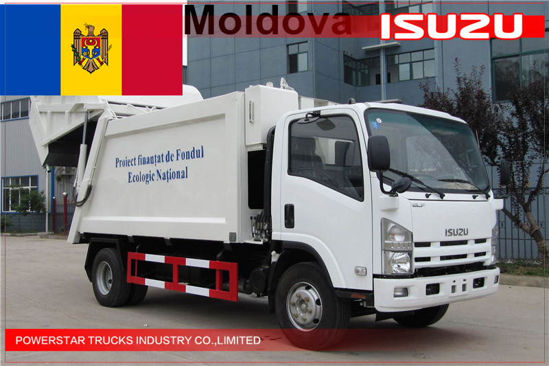 молдова заказ 8tons isuzu мусоровоз компактор