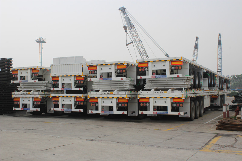 powerstar brand 13m боковой полуприцеп для контейнерных грузовых перевозок