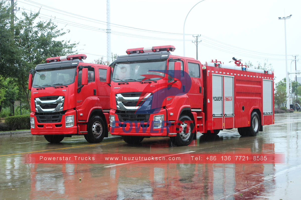 6-колесные пожарные машины ISUZU GIGA экспортированы на Филиппины