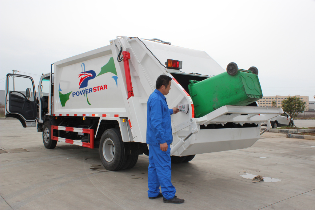 Как проверить мусор грунтовый грузовик Isuzu отходов коллектора автомобиля? 
