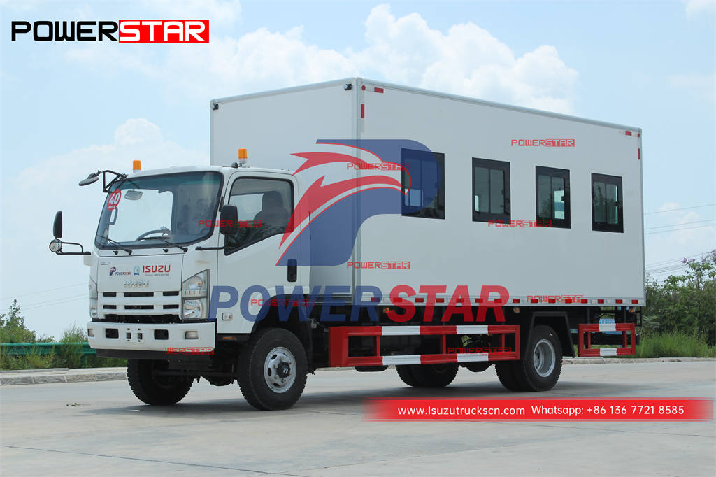 Эфиопия - пассажирский грузовик ISUZU 700P 4 × 4 экспортирован с завода POWERSTAR
