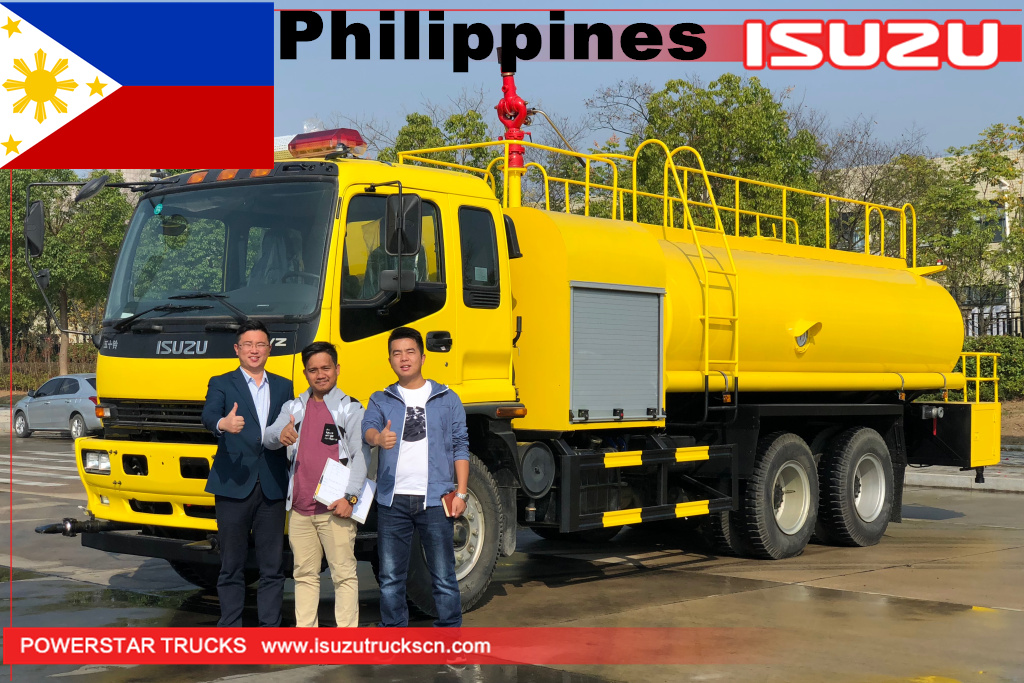 Филиппины - 1 единица isuzu водный пожарный автоцистерна