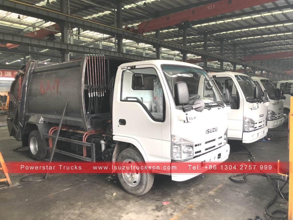 Филиппины 10 единиц 5cbm мусоровозы грузовик isuzu