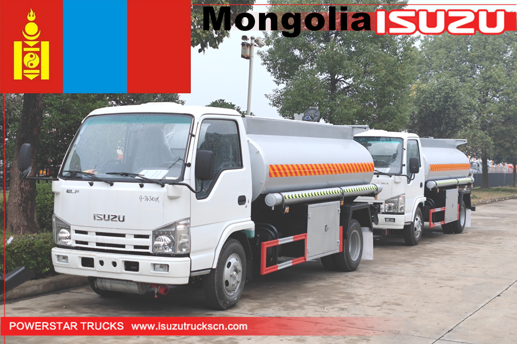 Монголия - 2 единицы автоцистерны ISUZU для заправки топливом

