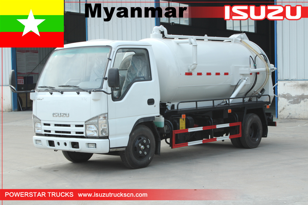 Мьянма - Вакуумный грузовик Isuzu для очистки сточных вод
