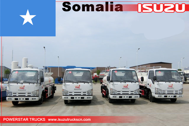 сомалия - 4 единицы топливный танкер грузовик isuzu